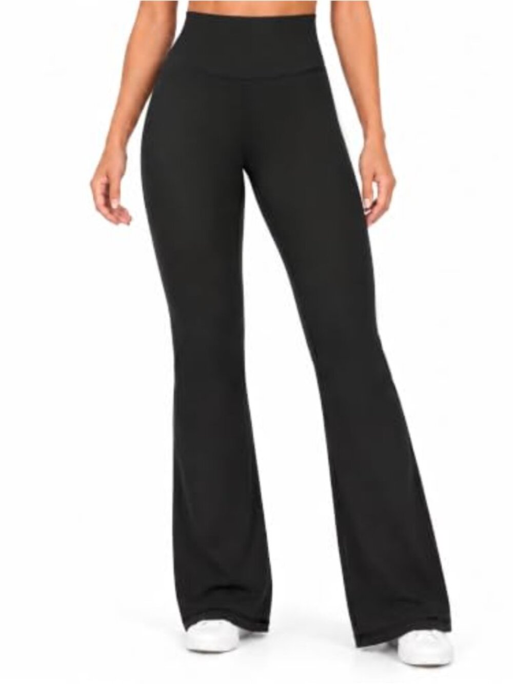 High Waist Mini Flare Leggings Tummy Control Yoga Pants Gym Workout